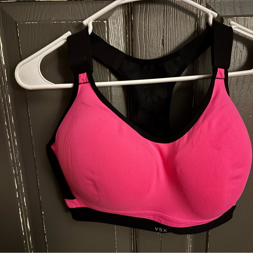 VSX Black and Pink Sports Bra